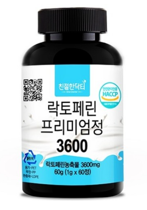   친절한닥터 락토페린 3600mg, 60정, 1개